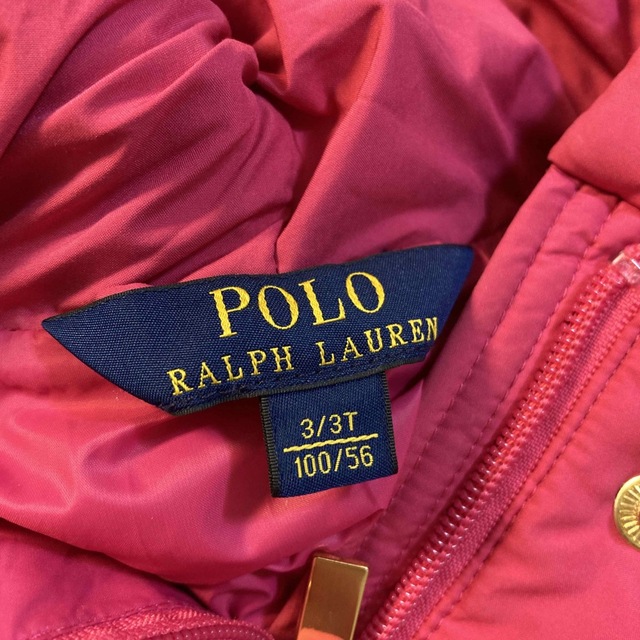 POLO RALPH LAUREN(ポロラルフローレン)のラルフローレン ダウンジャケット 100cm キッズ/ベビー/マタニティのキッズ服女の子用(90cm~)(ジャケット/上着)の商品写真