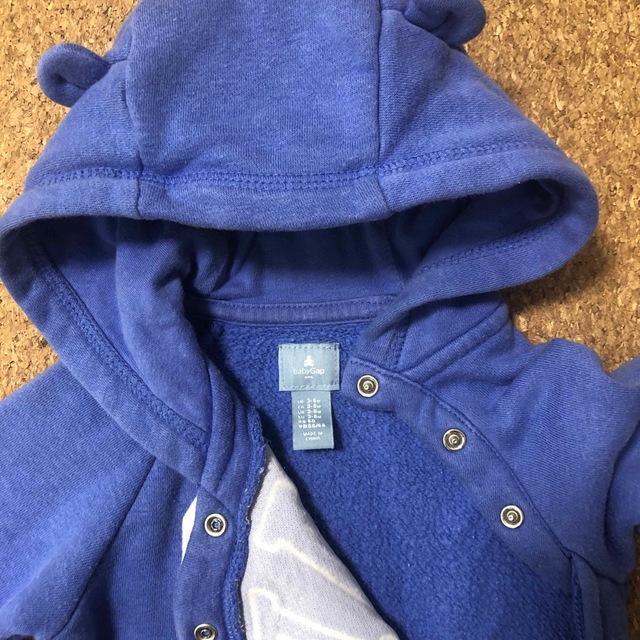 GAP(ギャップ)のGap 3-6M くま耳ロンパース キッズ/ベビー/マタニティのベビー服(~85cm)(カバーオール)の商品写真