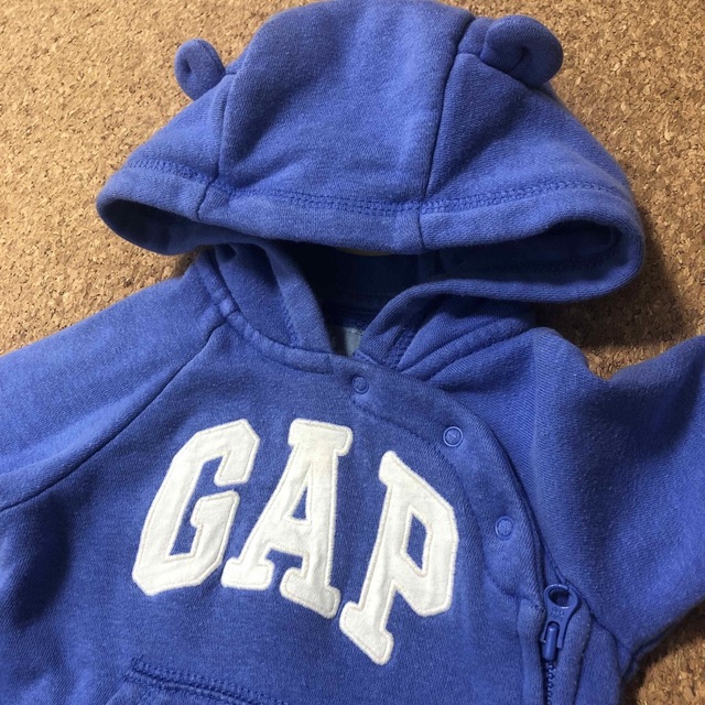 GAP(ギャップ)のGap 3-6M くま耳ロンパース キッズ/ベビー/マタニティのベビー服(~85cm)(カバーオール)の商品写真