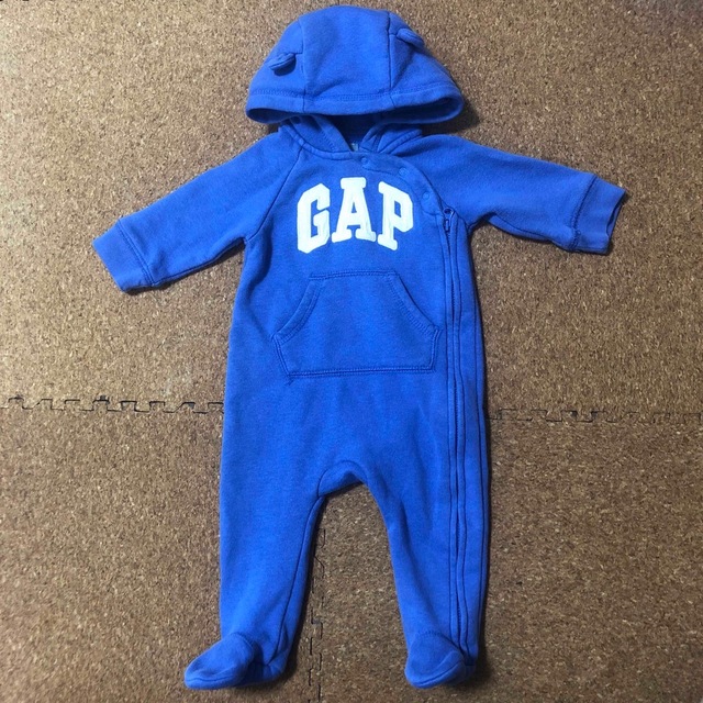 GAP(ギャップ)のGap 3-6M くま耳ロンパース キッズ/ベビー/マタニティのベビー服(~85cm)(カバーオール)の商品写真