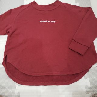 オトナト(Otonato)のキッズ 110 トレーナー 綿100% otonato ボルドー 男の子 女の子(Tシャツ/カットソー)