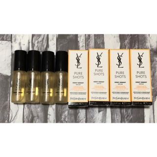 イヴサンローランボーテ(Yves Saint Laurent Beaute)のYSL イヴサンローラン  ピュアショット ナイトセラム 7mL×4点セット新品(美容液)