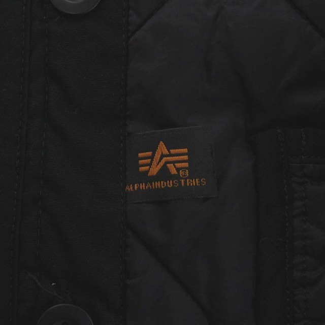alpha(アルファ)のアルファ ライナージャケット ミリタリージャケット 中綿 キルティング S 黒 メンズのジャケット/アウター(ブルゾン)の商品写真