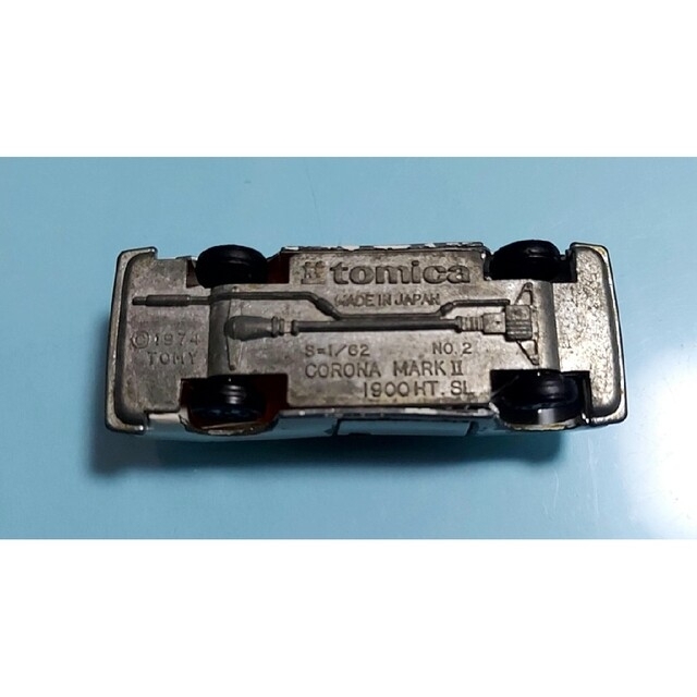 TOMMY(トミー)のトミカNo.2 1974年日本製　CORONA MARKⅡ 1900HT.SL エンタメ/ホビーのおもちゃ/ぬいぐるみ(ミニカー)の商品写真