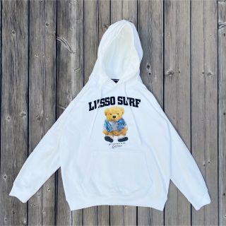 ラルフローレン(Ralph Lauren)の秋コーデ☆LUSSO SURF ベアパーカー　ホワイト　Mサイズ☆ロンハーマン(パーカー)