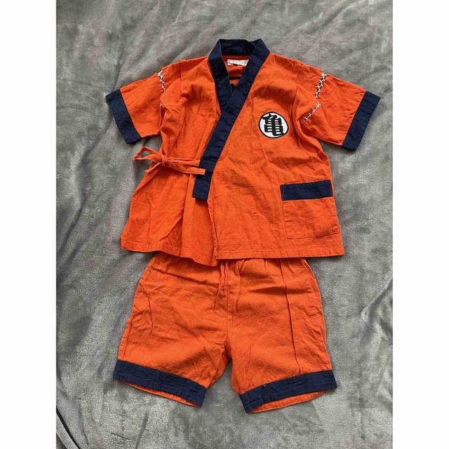 【110】子供用 ドラゴンボール 甚平 キッズ キッズ/ベビー/マタニティのキッズ服男の子用(90cm~)(甚平/浴衣)の商品写真