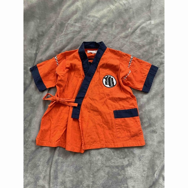 【110】子供用 ドラゴンボール 甚平 キッズ キッズ/ベビー/マタニティのキッズ服男の子用(90cm~)(甚平/浴衣)の商品写真