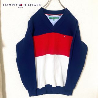 トミーヒルフィガー(TOMMY HILFIGER)のトミーヒルフィガー　ゴルフ　ポリエステル　セーター　ゴルフウェア　メンズ　M(ウエア)