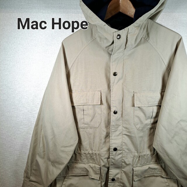 Mac Hope、薄手ワークジャケット、フード付き