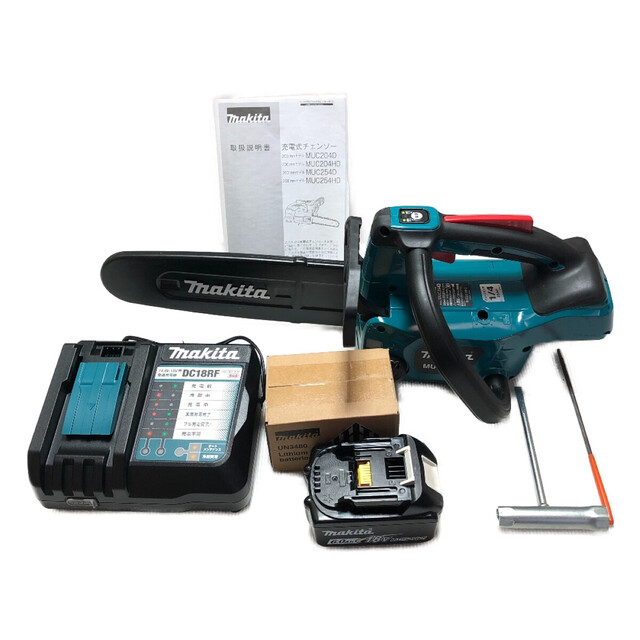 ◇◇MAKITA バッテリーチェーンソー 充電器・充電池2個付 MUC254D