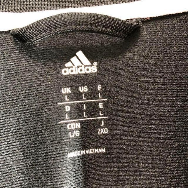 adidas アディダス　ワンポイント　刺繍ロゴ　トラックジャケット　黒 4