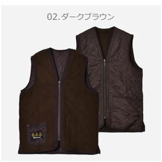 バーブァー(Barbour)のバブアー　ポーラキルト ウエストコート ジップインライナー ライニングベスト(ベスト)