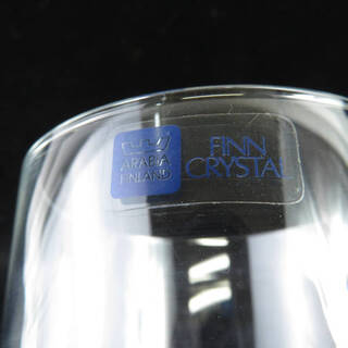 タンブラー美品 ARABIA アラビア タンブラー 5点 クリスタル グラスセット Finn Crystal ハンドメイド SU3562Q