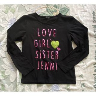 ジェニィ(JENNI)のシスタージェニィ　黒　長袖カットソー　160 ロンT(Tシャツ/カットソー)