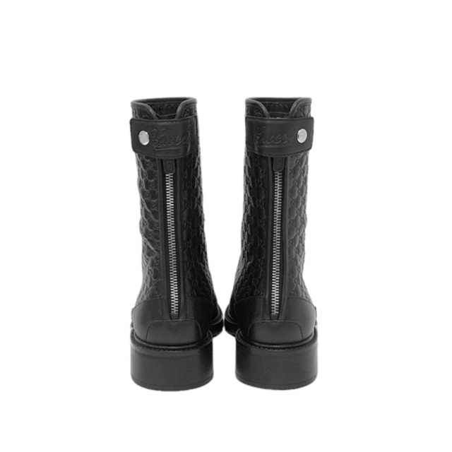 グッチ マイクログッチシマ ショートブーツ ブラック 494517 22.5cm