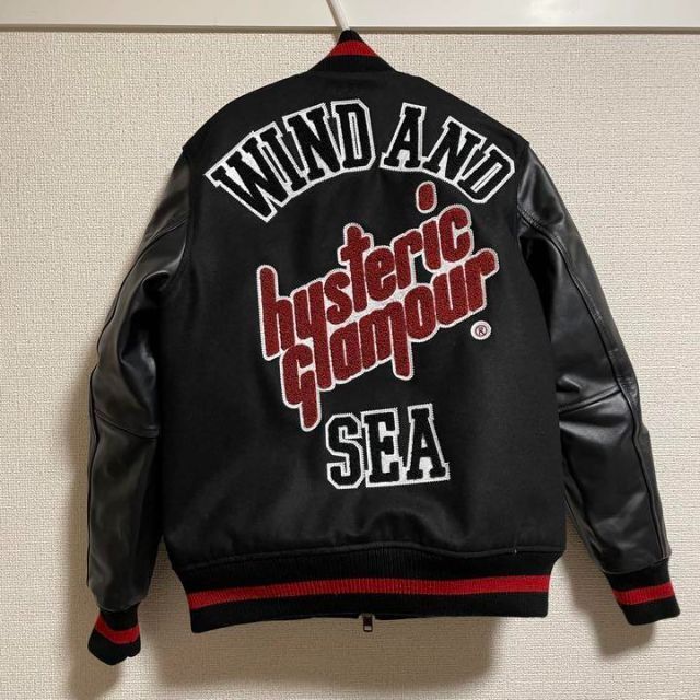 メール便送料無料 Hysteric Glamour WDS Varsity Jacket Black ヒスウィンダンシー - www