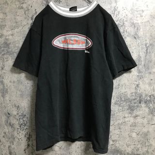 ウィルソン(wilson)のWilson ウィルソン　Tシャツ　ロゴプリント　ブラック　メンズM(Tシャツ/カットソー(半袖/袖なし))