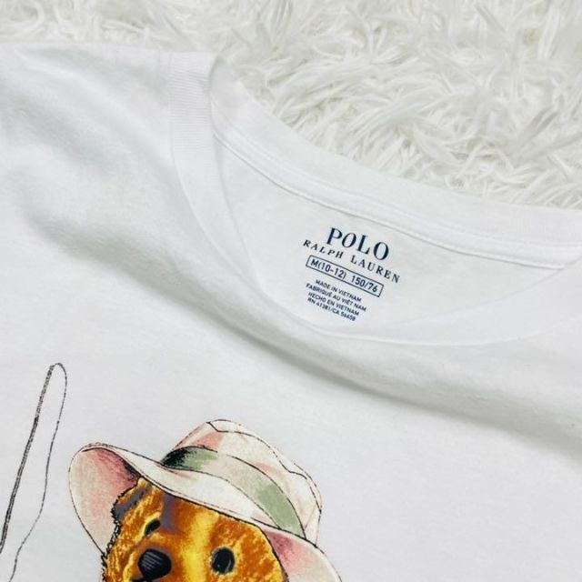 美品✨ポロラルフローレン　150 白　ホワイト　ポロベアフィッシング半袖Tシャツ