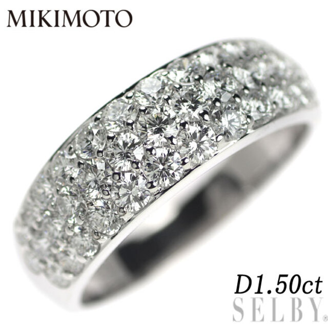 MIKIMOTO - ミキモト K18WG ダイヤモンド リング 1.50ct パヴェの通販