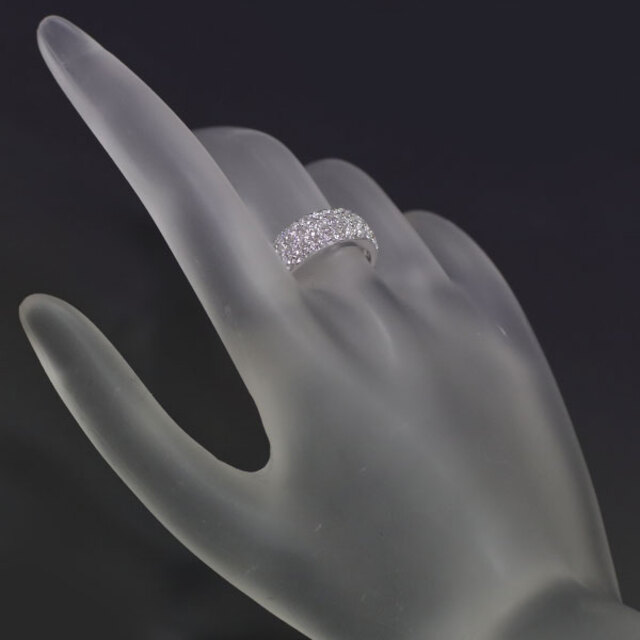 MIKIMOTO(ミキモト)のミキモト K18WG ダイヤモンド リング 1.50ct パヴェ レディースのアクセサリー(リング(指輪))の商品写真