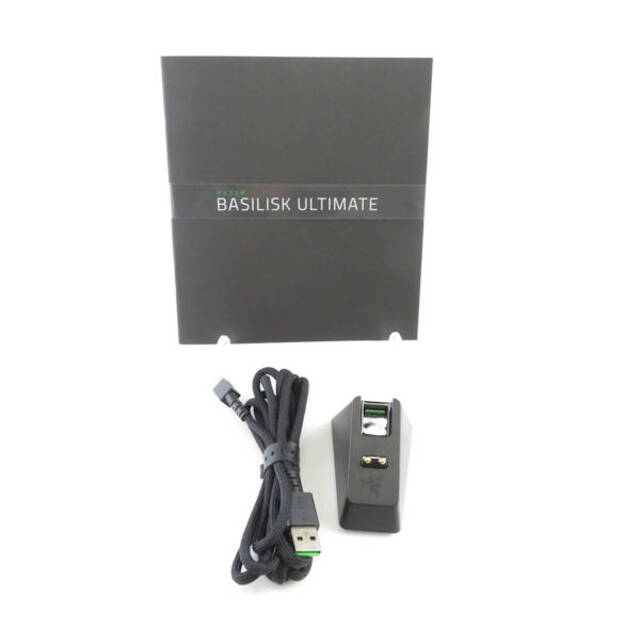 美品 RAZER レイザー BASILISK ULTIMATE (RZ01-03170100-R3A1) ゲーミングマウス ブラック系 PC FPS eスポーツ HY293PC/タブレット