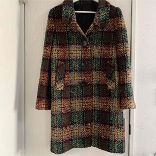 ZARA - ZARA ロングコート チェック ザラ XS アウターの通販 by miii's