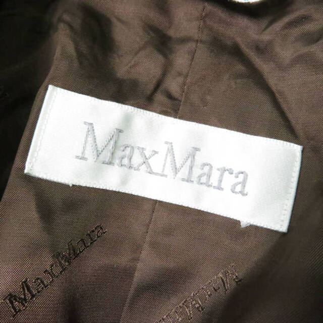 トレック販売店 難有 MAXMARA マックスマーラ コート ブラウン系 42 ウール、カシミヤ 白タグ アウター レディース AC1051B19 