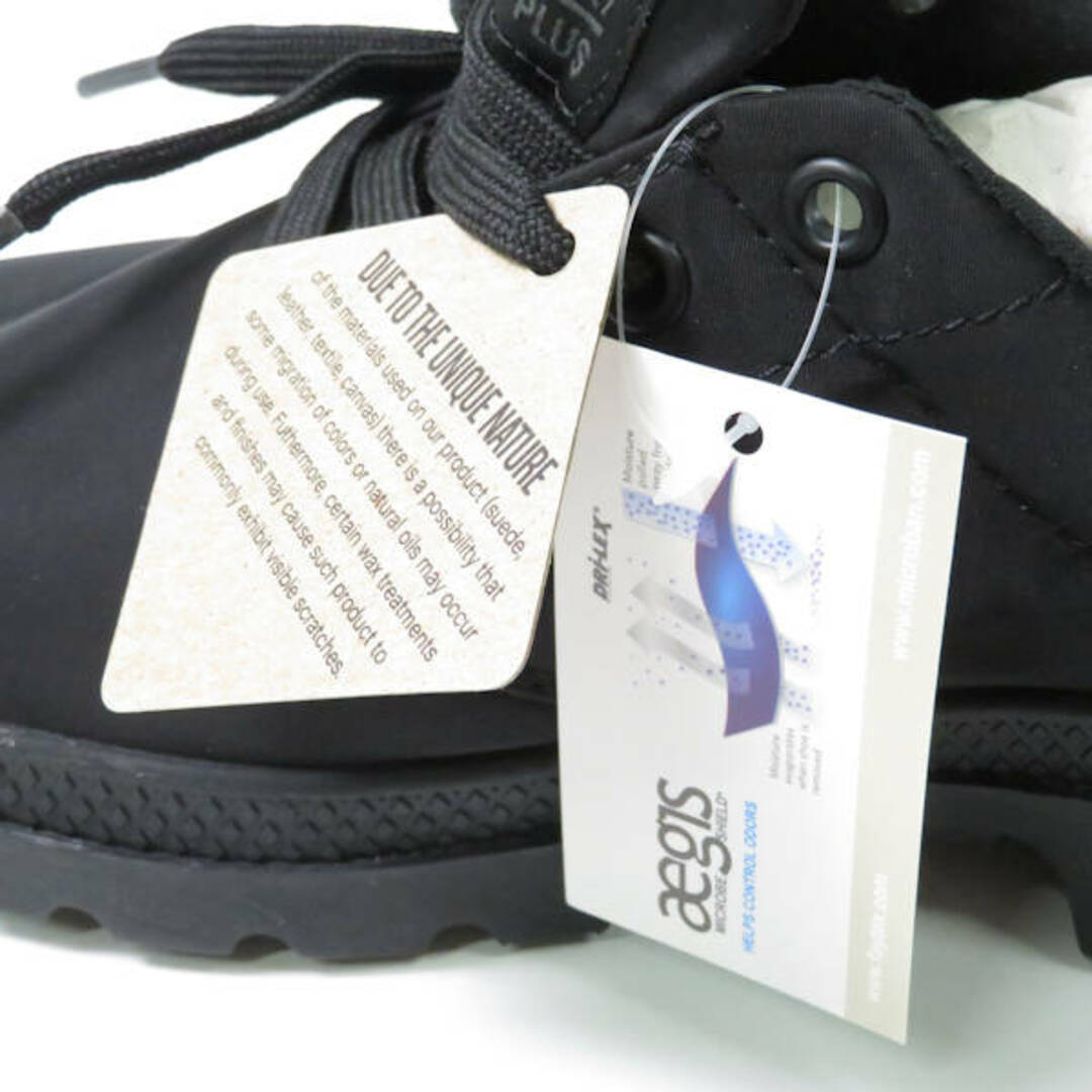 PALLADIUM(パラディウム)の未使用 PALLADIUM パラディウム Pampa（76356-022-M）パンパオックスパドルライトWP+ レインシューズ ブラック系 22.5cm PVC、ラバー 撥水 防水 靴 スニーカー レディース AU1095C  レディースの靴/シューズ(レインブーツ/長靴)の商品写真