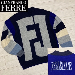 ジャンフランコフェレ(Gianfranco FERRE)の90s Vintage■ジャンフランコ フェレ ジーンズ■デカロゴニットセーター(ニット/セーター)