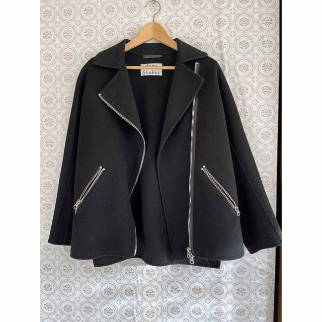 日本製 Acne studios アクネライダースジップコート ウールコート