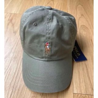 ポロラルフローレン(POLO RALPH LAUREN)のPOLO ラルフローレン　キャップ　カーキ　米国購入　新品タグ付(キャップ)