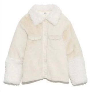 fur fur - 新品ファーファー エコファーミックスブルゾン コートの通販