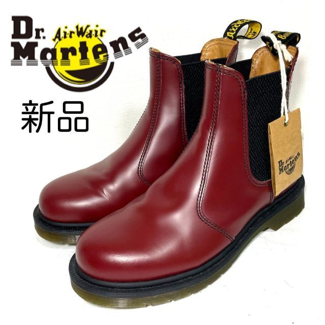 新品 DR. MARTENS UK3 チェルシーブーツ チェリーレッド