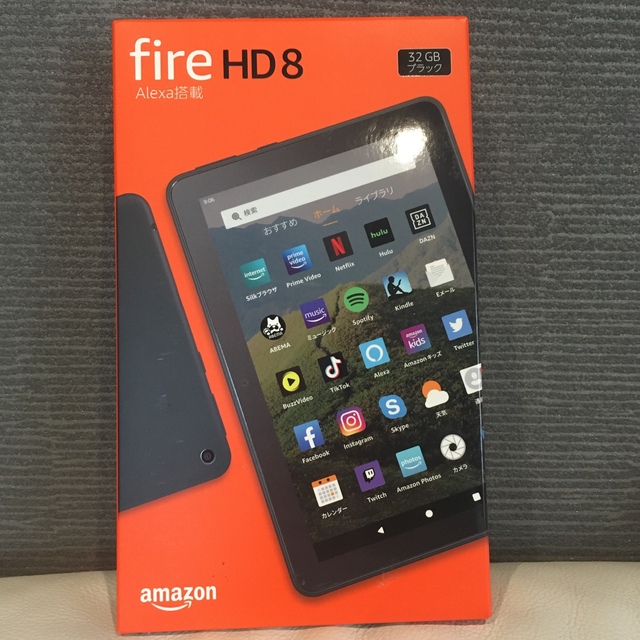 Amazon Fire HD8 32GB ブラック(カバー付き)