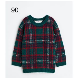 エイチアンドエム(H&M)の新品　H&M  クリスマス　セーター　オーバーサイズ　90(ニット)