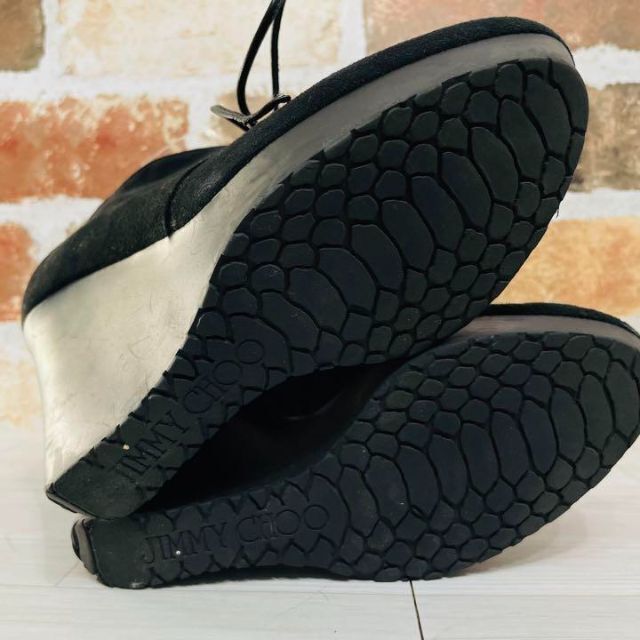 JIMMY CHOO - 美品✨ジミーチュウ スエード生地 ウェッジソール