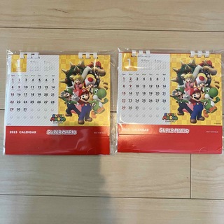ニンテンドウ(任天堂)のマリオ　カレンダー　2023年 2個セット(カレンダー/スケジュール)