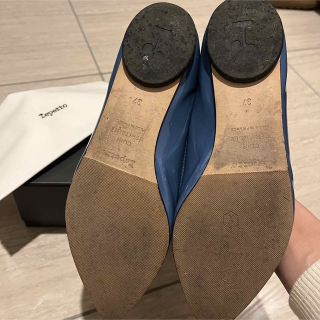 repetto(レペット)のレペット ブリジット バレエシューズ フラットシューズ　青 ブルー レディースの靴/シューズ(バレエシューズ)の商品写真