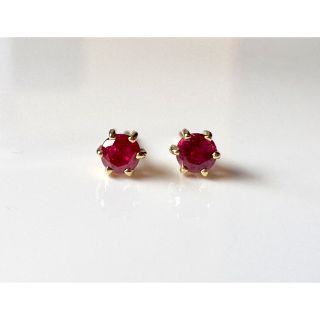 ミキモト(MIKIMOTO)のMIKIMOTO  ルビーピアス  K18(ピアス)