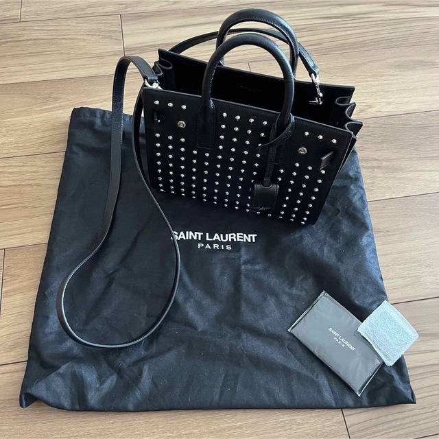 Saint Laurent - サンローラン サックドジュールナノ YSL レザー黒 ...