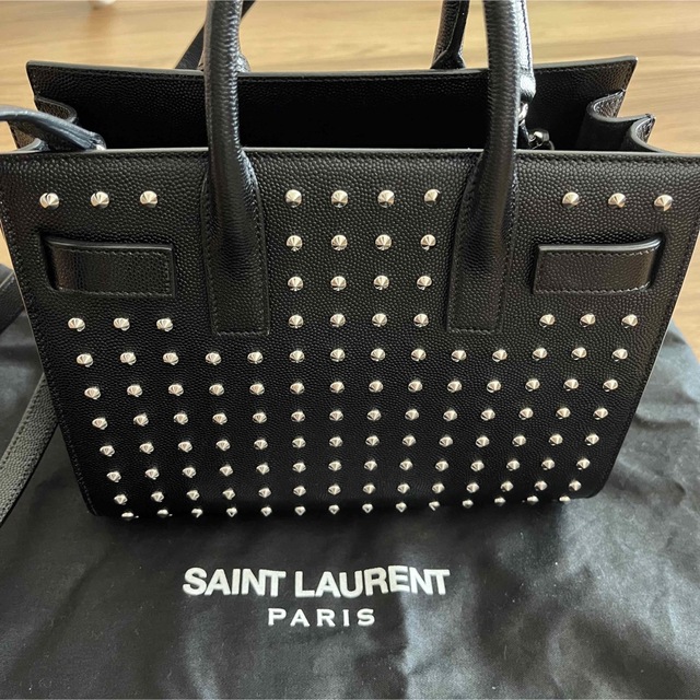 Saint Laurent - サンローラン サックドジュールナノ YSL レザー黒