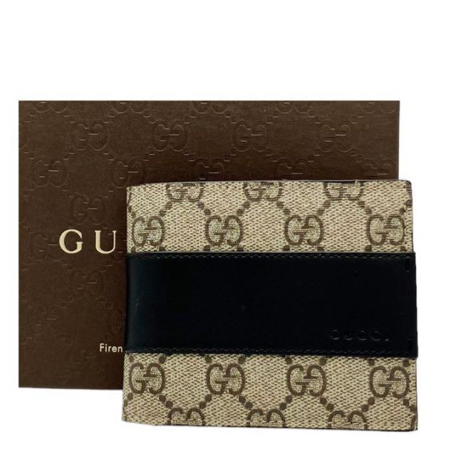 ⭐️美品⭐️ グッチ GGスプリーム 二つ折り財布 札入れ カードケース