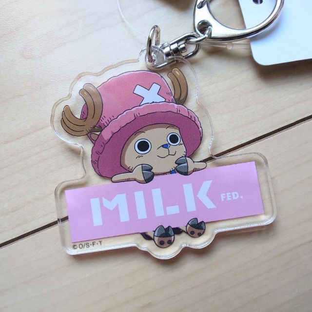 MILKFED.(ミルクフェド)のミルクフェド MILKFED. キーホルダー ワンピースコラボ チョッパー エンタメ/ホビーのおもちゃ/ぬいぐるみ(キャラクターグッズ)の商品写真