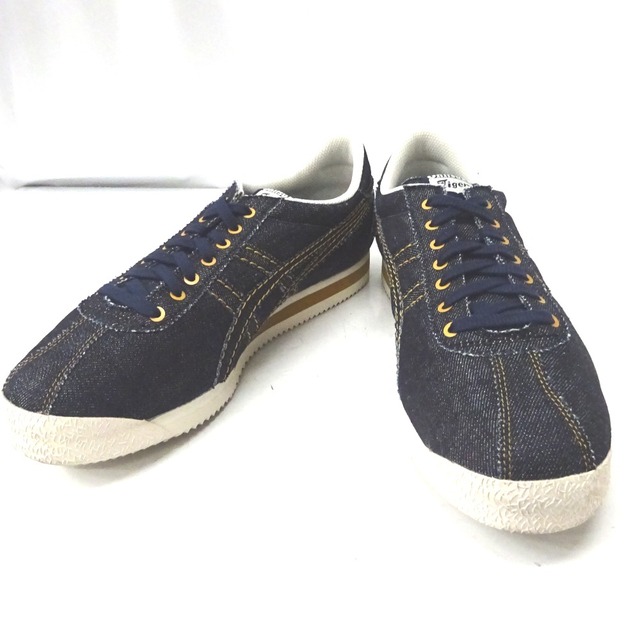 オニツカタイガー 靴 ローカット スニーカー 1183A721 デニム ネイビー系 27.5cm メンズ ONITSUKA TIGER Ft578209