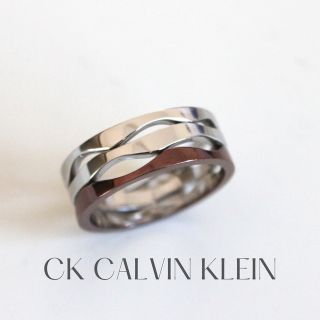 シーケーカルバンクライン(ck Calvin Klein)のシーケーカルバンクライン ブロンズ×シルバーリング(リング(指輪))
