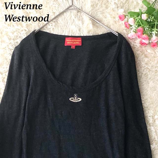 オーブ刺繍✨ ヴィヴィアンウエストウッドレッドレーベル カットソー