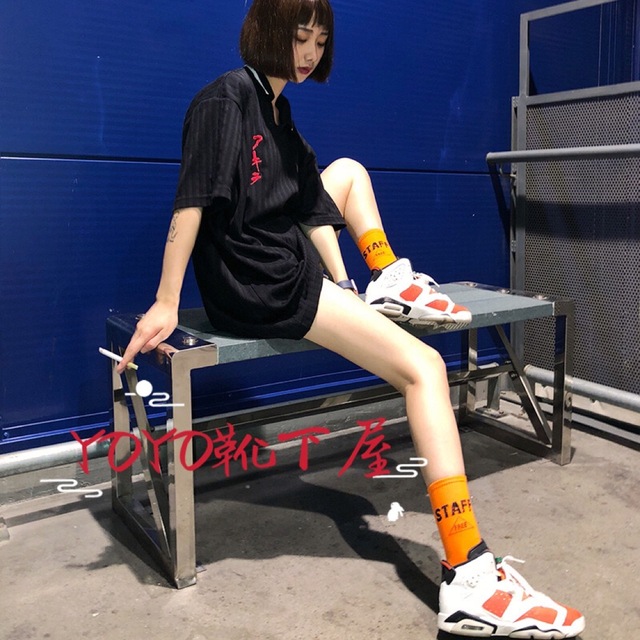 ストリート系ソックス  Staff柄【3足セット】スケボー 韓国ソックス 靴下 メンズのレッグウェア(ソックス)の商品写真