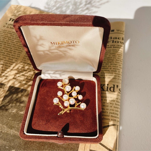 海外ブランド K14 - MIKIMOTO MIKIMOTO ブローチ 幸福の木 ミキモト