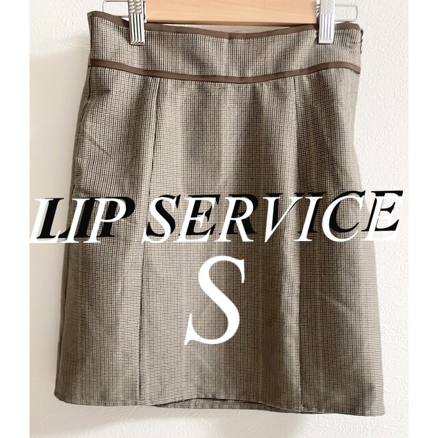 LIP SERVICE(リップサービス)のリップサービス LIP SERVICE トリムベルト台形スカートていか7150円 レディースのスカート(ミニスカート)の商品写真