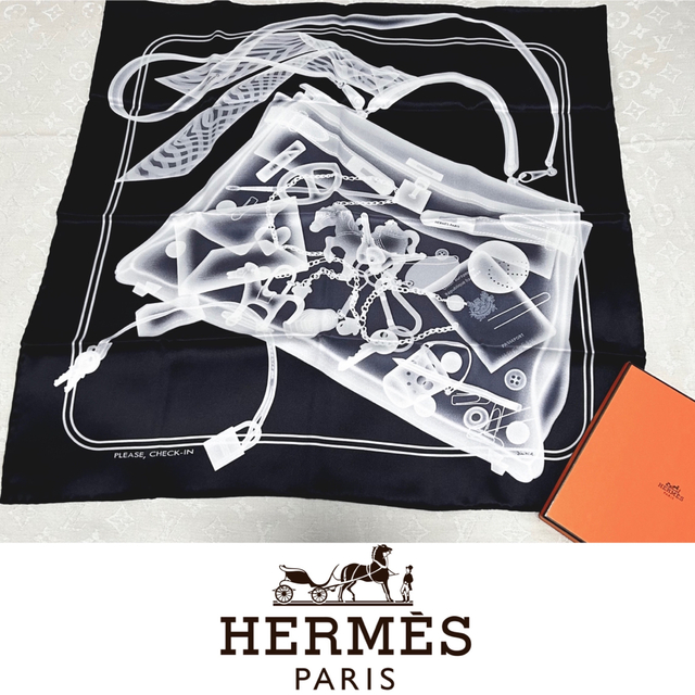 Hermes - HERMÈS プリーズチェックイン カレ70 PLEASE CHECK-INの通販 by Rico♥︎｜エルメスならラクマ